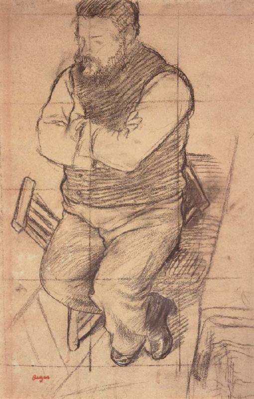 Edgar Degas Study for Diego Martelli oil painting picture